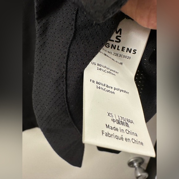 NWT $110 Magnlens Shirt Resort shirt pajama Look Beach Shirt Oversized XS BLK - Picture 9 of 14